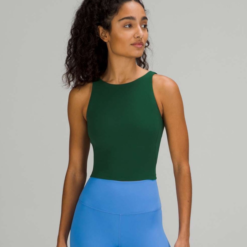 💚 Lululemon Align High-Neck Tank Top — Everglade Green, Size 8